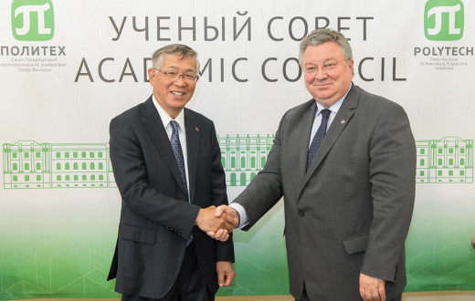 Политех посетил глава корпорации Kawasaki Heavy Industries, Ltd. Сигэру Мураяма